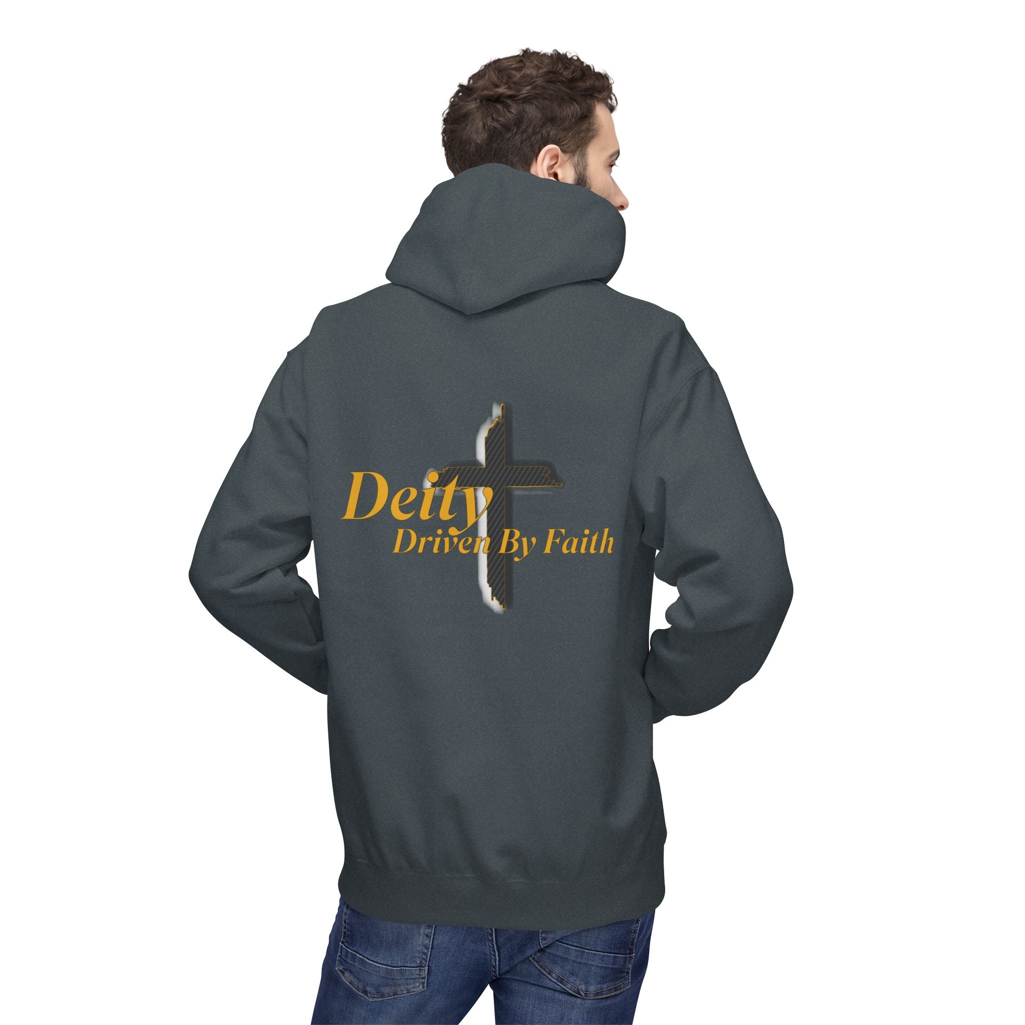 Driven By Faith Carbon Cross Hoodie