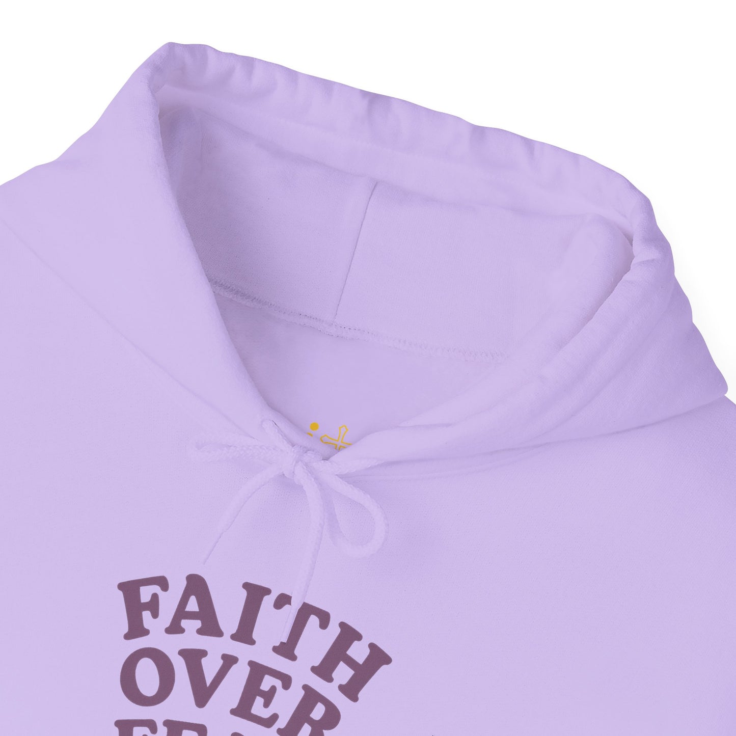 Faith Over Fear Psalm 34:4 Pastel Hoodie