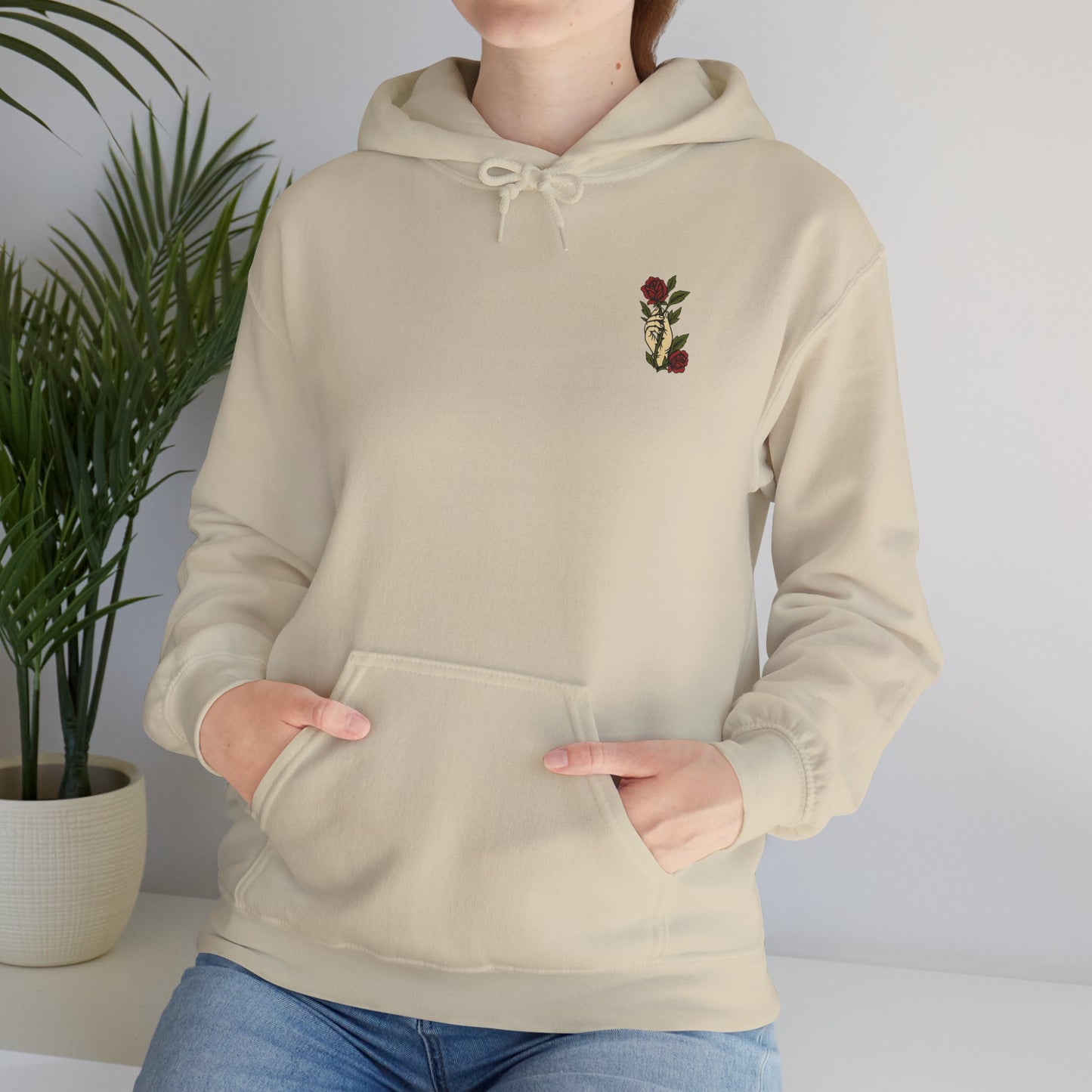 Trust God Rose Unisex Cotton Hoodie