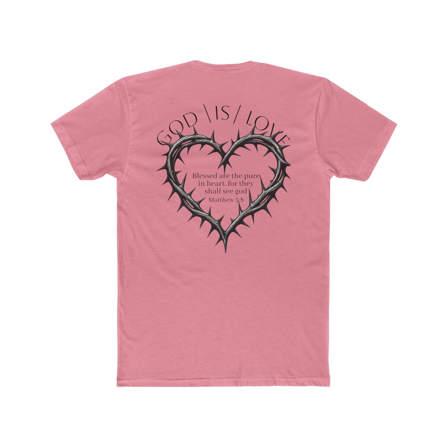 Matthew 5:8 Thorn Heart Cotton Tee