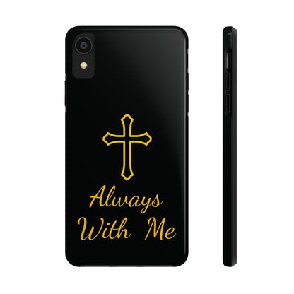 Black Always With Me Cross Phone Case