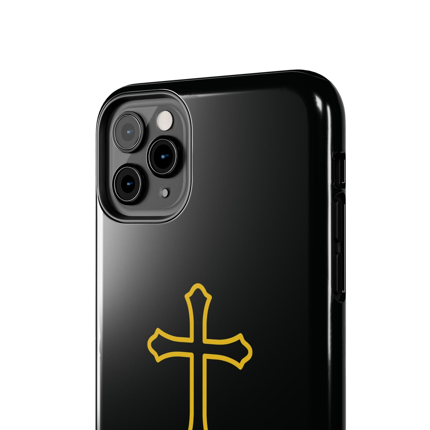 Black Always With Me Cross Phone Case