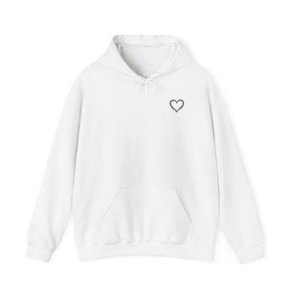 Matthew 5:8 Thorn Heart Cotton Hoodie