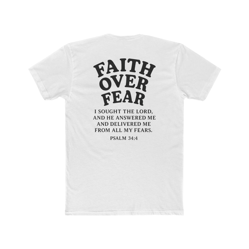 Faith Over Fear Pastel Unisex Cotton Tee