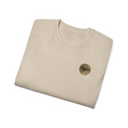 Unisex Cotton Mustang "Run Wild" Moon Car Tee