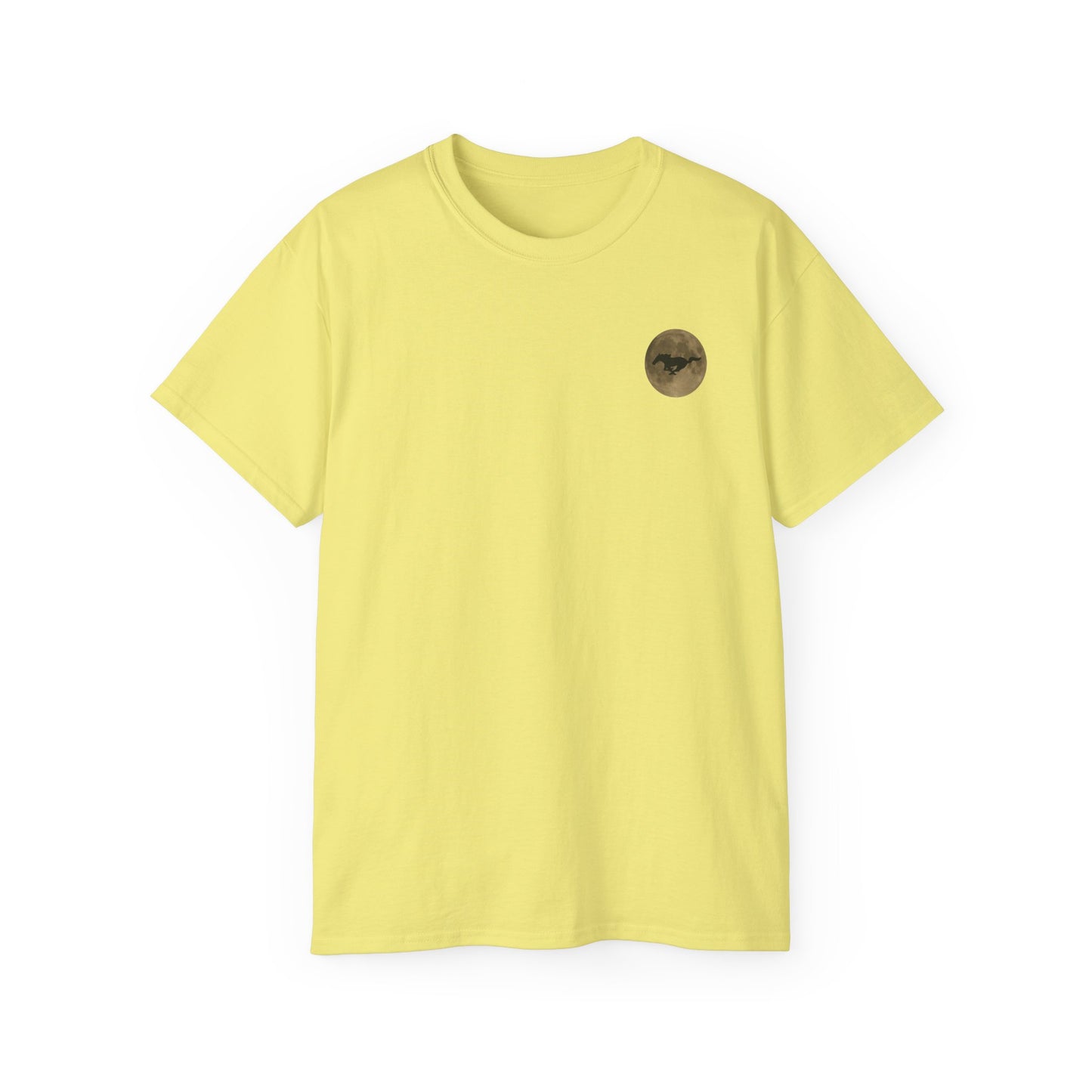 Unisex Cotton Mustang "Run Wild" Moon Car Tee