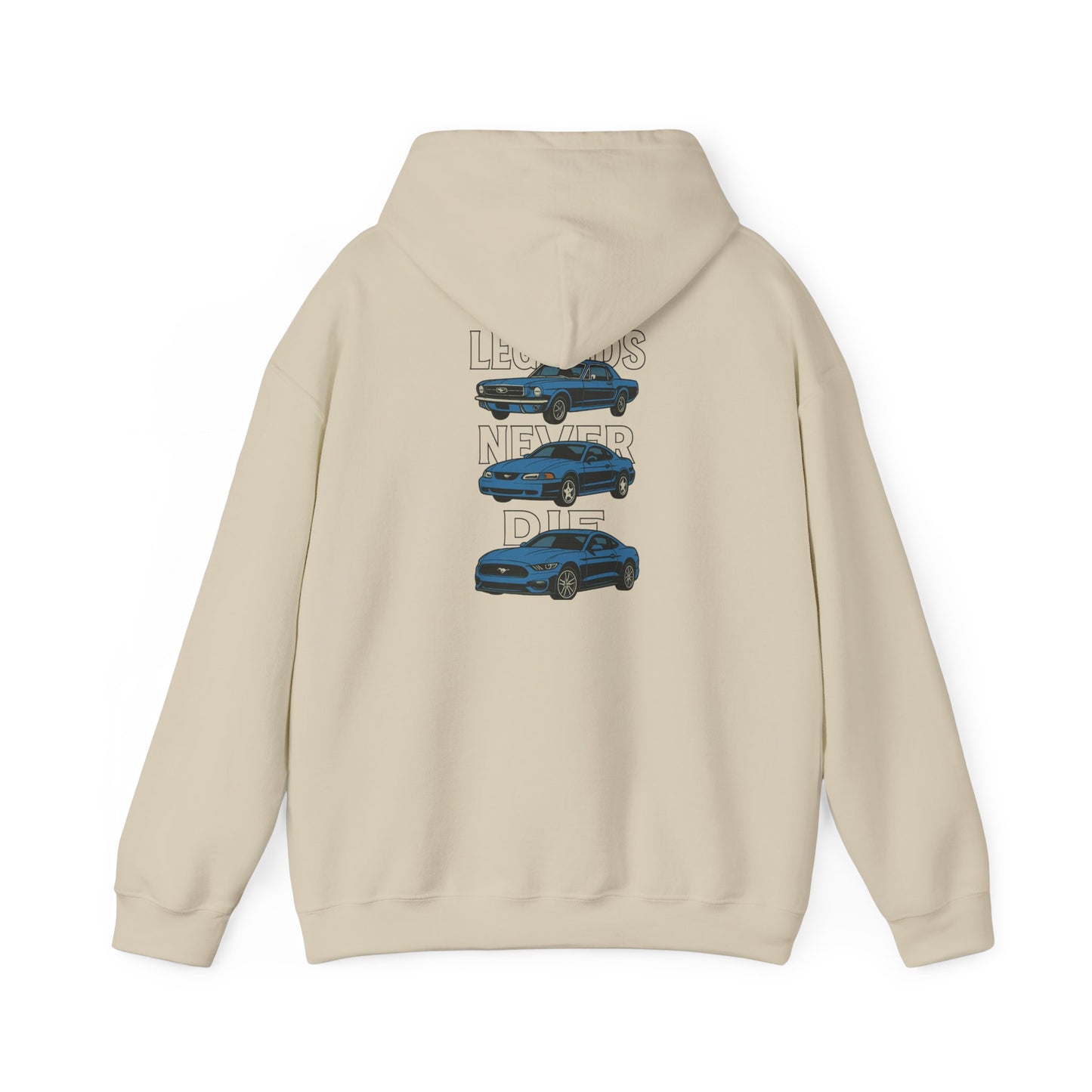 Legends Never Die Mustang Cotton Hoodie