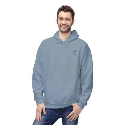 Romans 5:3-5 Rose Vine Growth Collection Cotton Hoodie