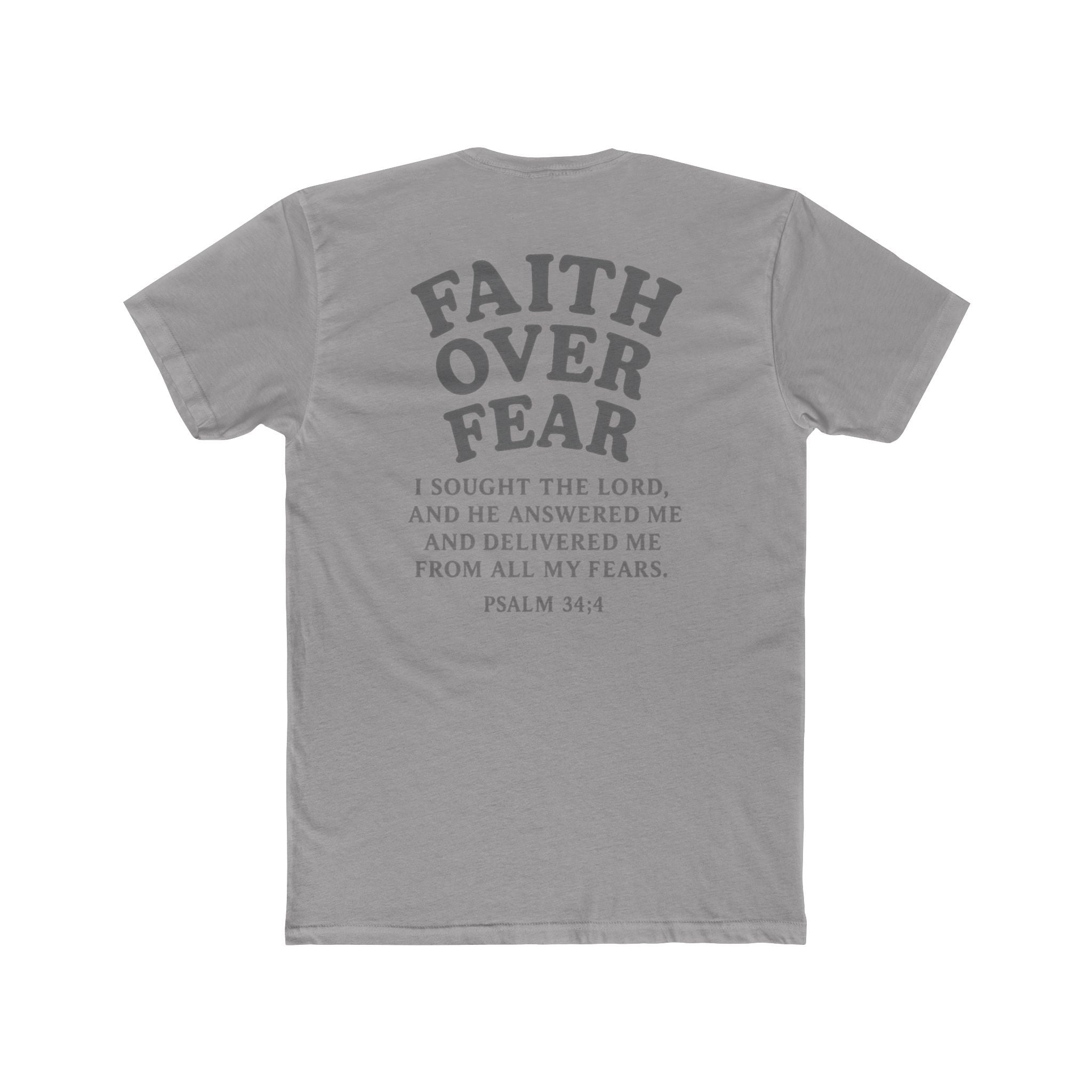 Faith Over Fear Pastel Unisex Cotton Tee