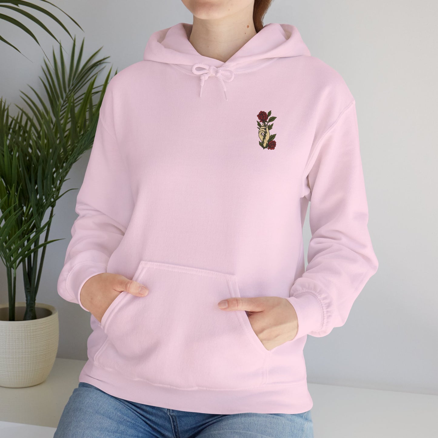 Trust God Rose Unisex Cotton Hoodie