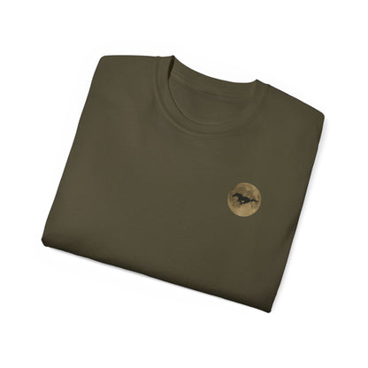 Unisex Cotton Mustang "Run Wild" Moon Car Tee