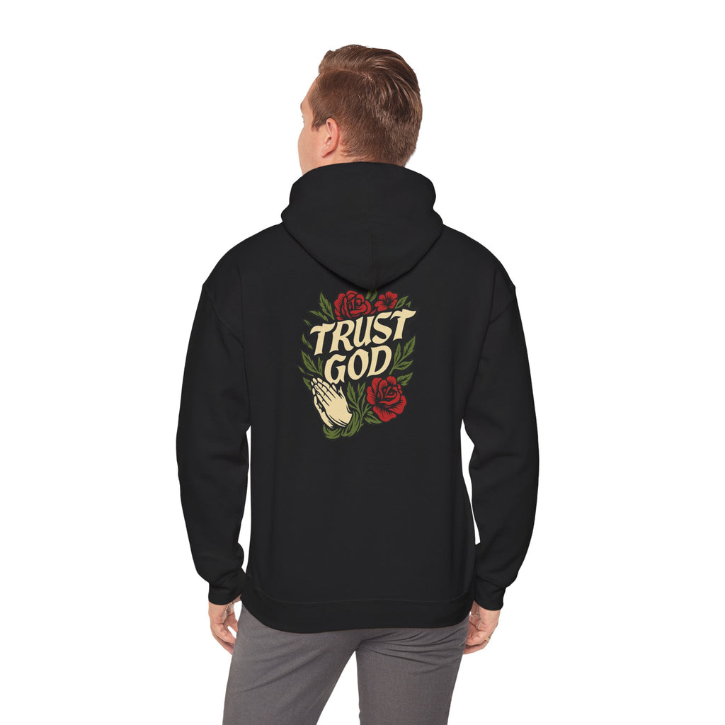 Trust God Rose Unisex Cotton Hoodie