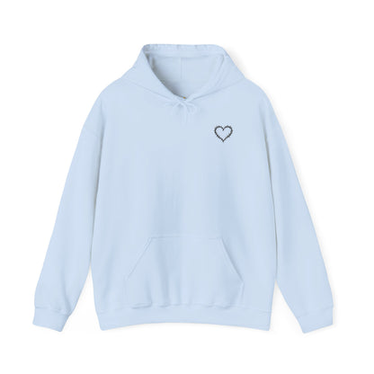 Matthew 5:8 Thorn Heart Cotton Hoodie