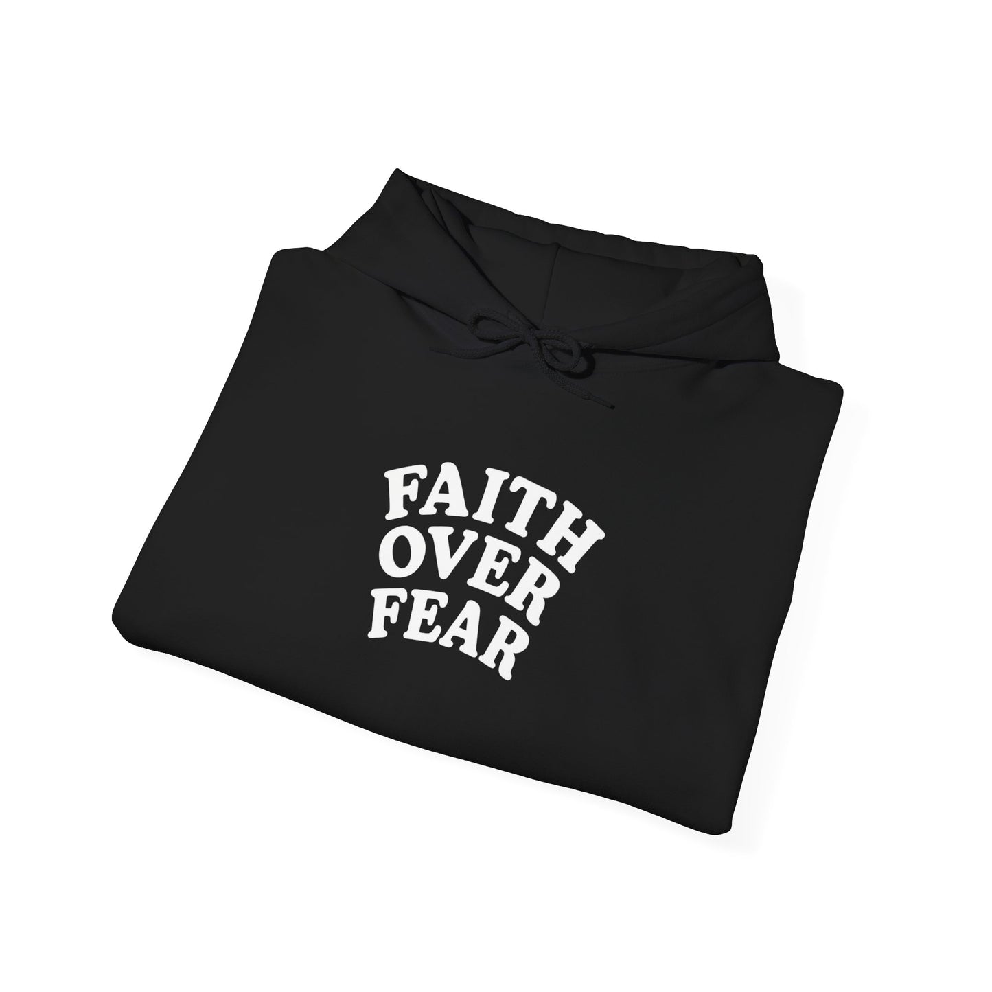 Faith Over Fear Psalm 34:4 Pastel Hoodie