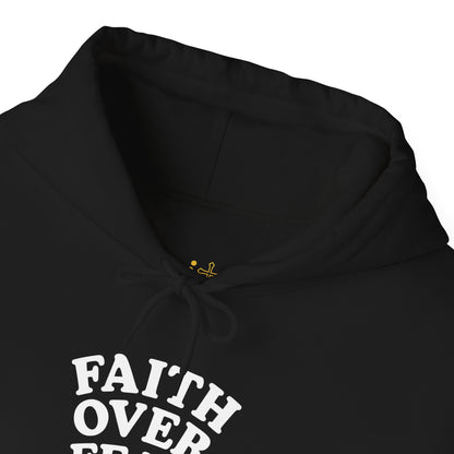 Faith Over Fear Psalm 34:4 Pastel Hoodie