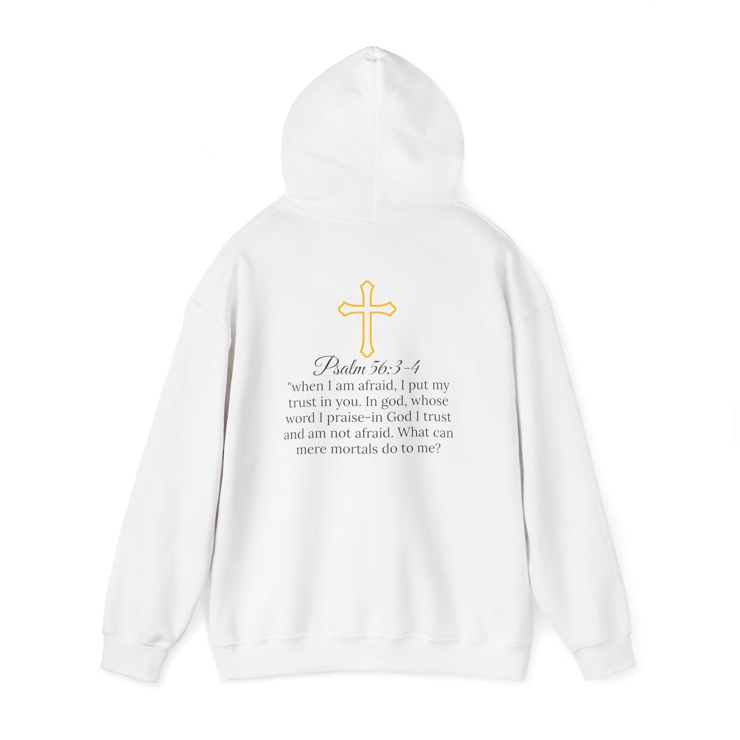 Psalm56 No Fear Cotton Cross Hoodie