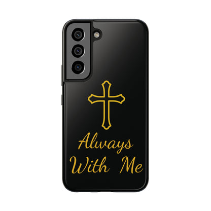 Black Always With Me Cross Phone Case