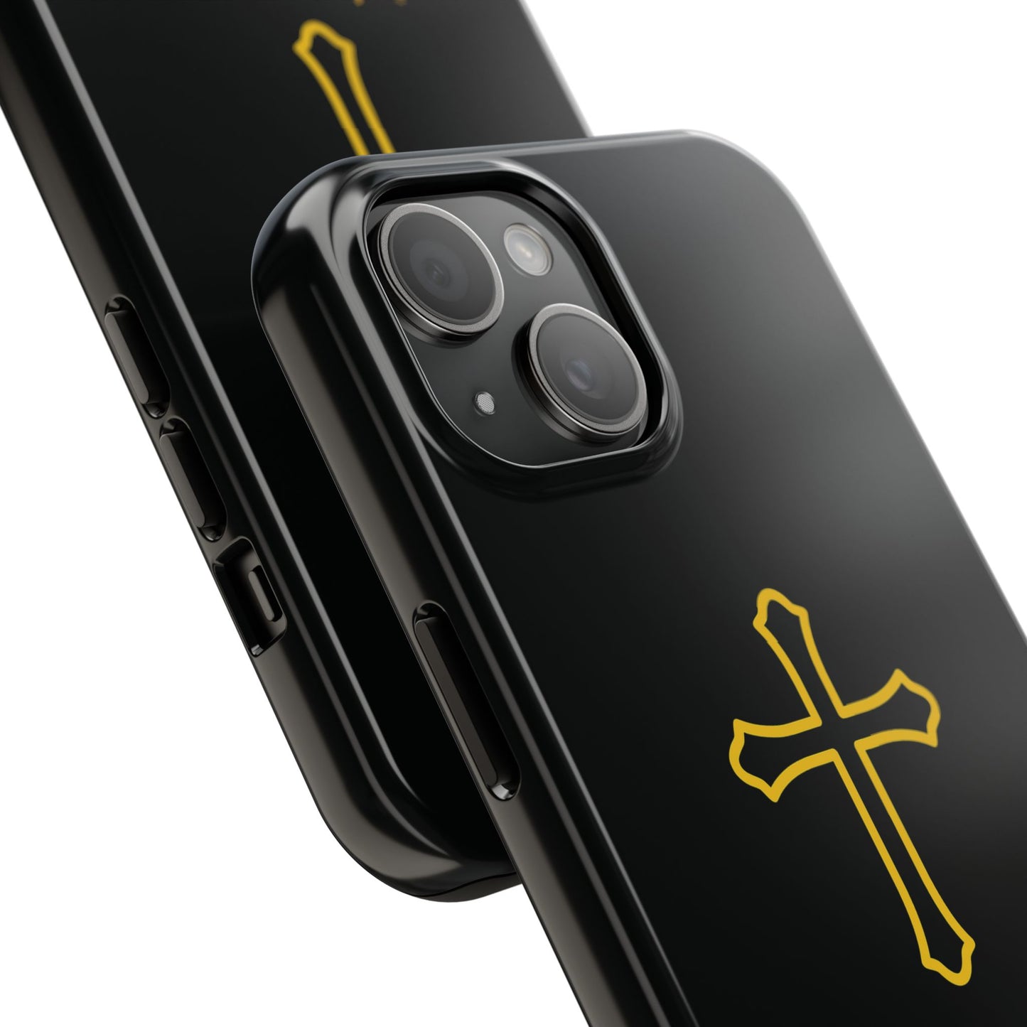 Black Always With Me Cross Phone Case