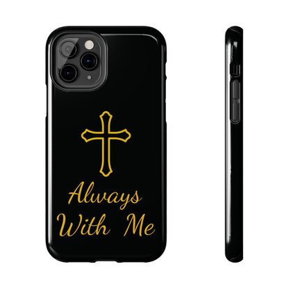 Black Always With Me Cross Phone Case
