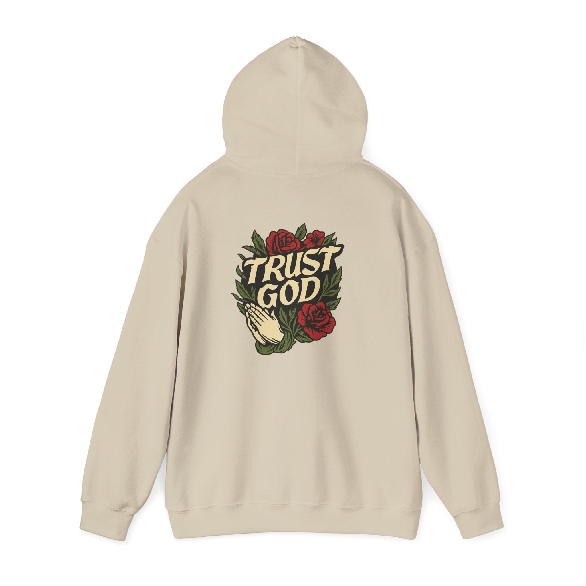 Trust God Rose Unisex Cotton Hoodie