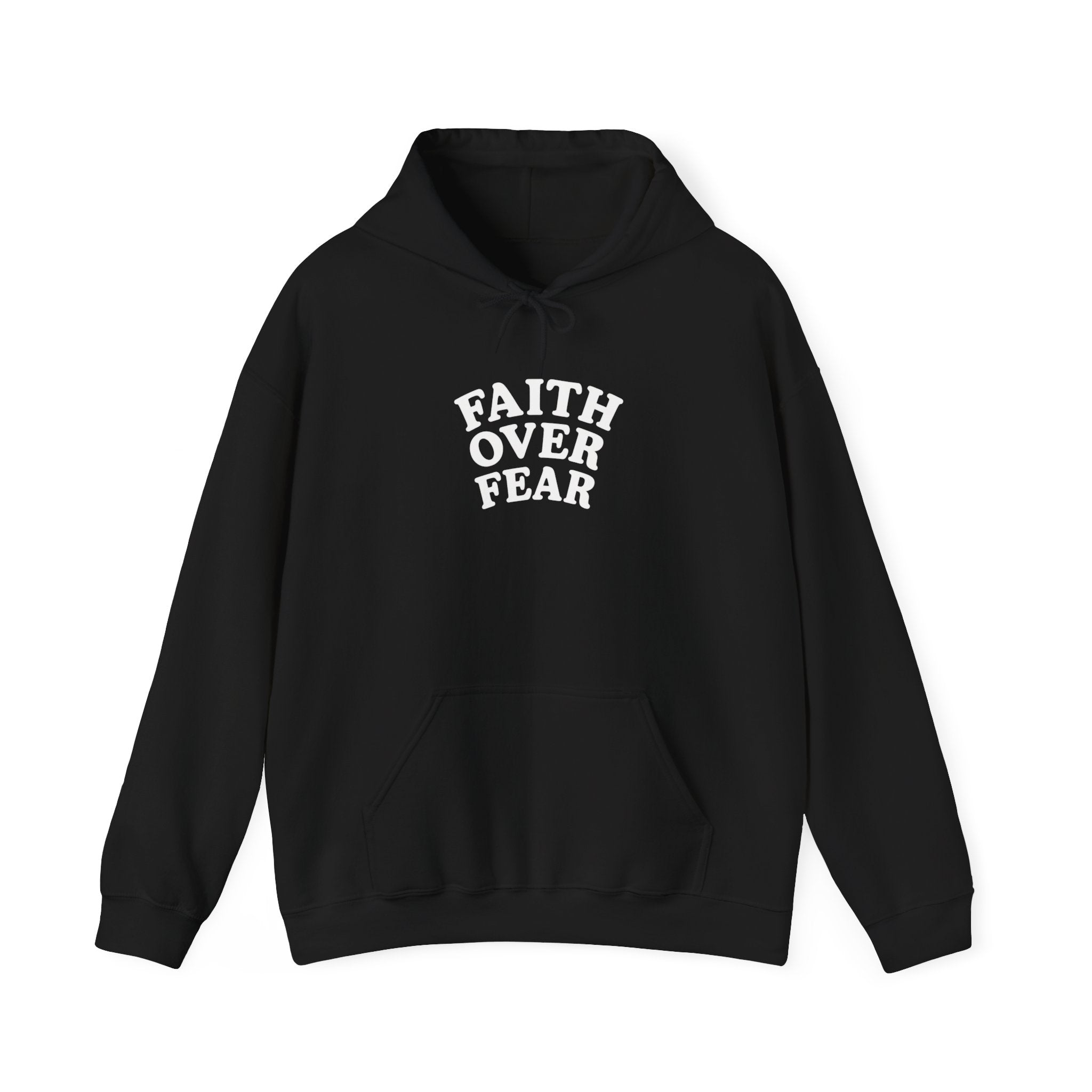 Faith Over Fear Psalm 34:4 Pastel Hoodie