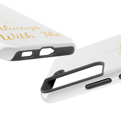 White Always With Me Cross Phone Case