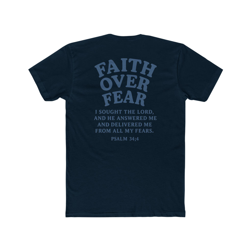 Faith Over Fear Pastel Unisex Cotton Tee