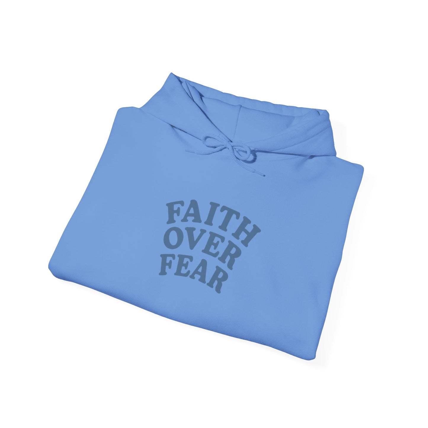Faith Over Fear Psalm 34:4 Pastel Hoodie