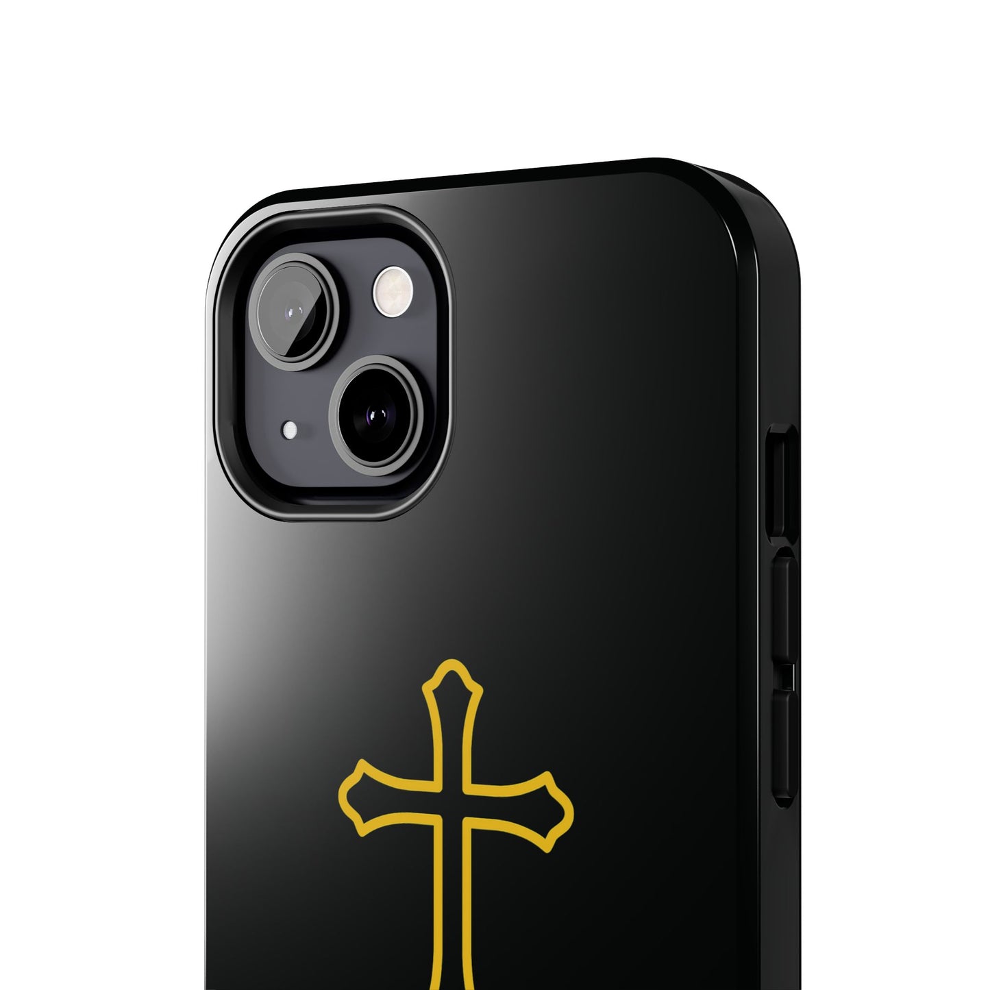 Black Always With Me Cross Phone Case