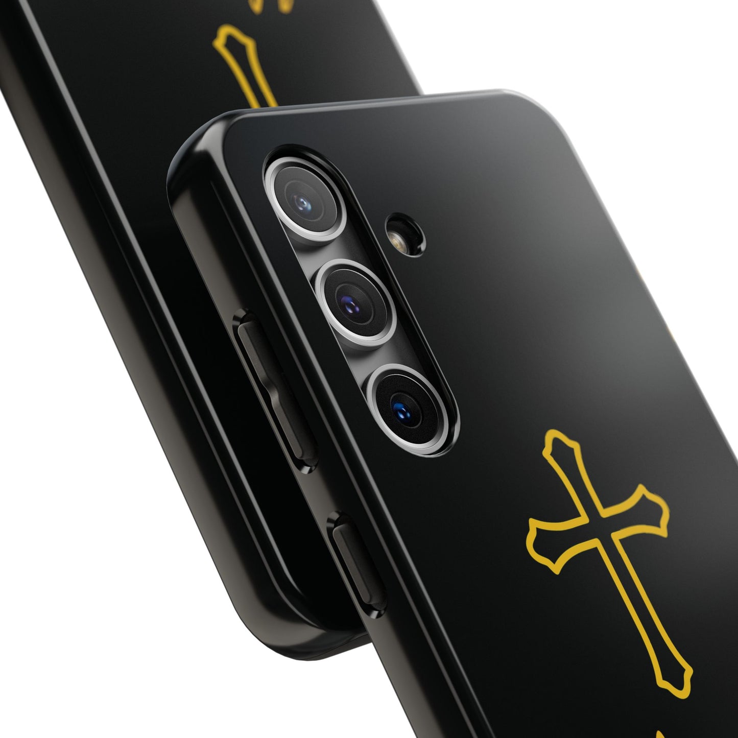 Black Always With Me Cross Phone Case