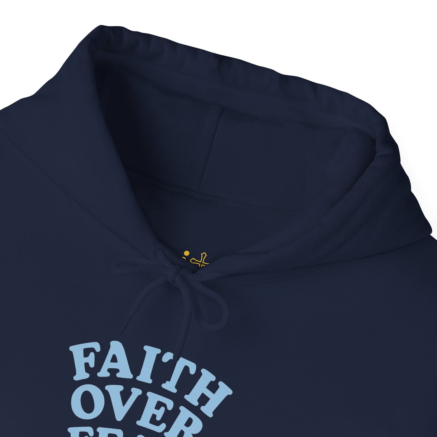 Faith Over Fear Psalm 34:4 Pastel Hoodie