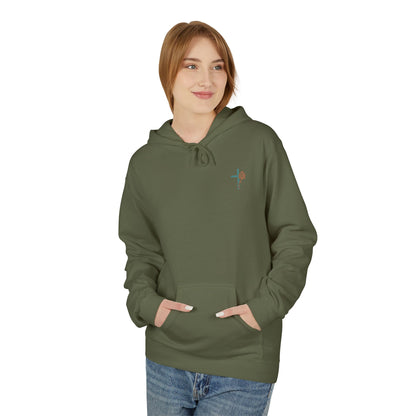 Isaiah 43:2 Ocean Themed Growth Cross Cotton Hoodie