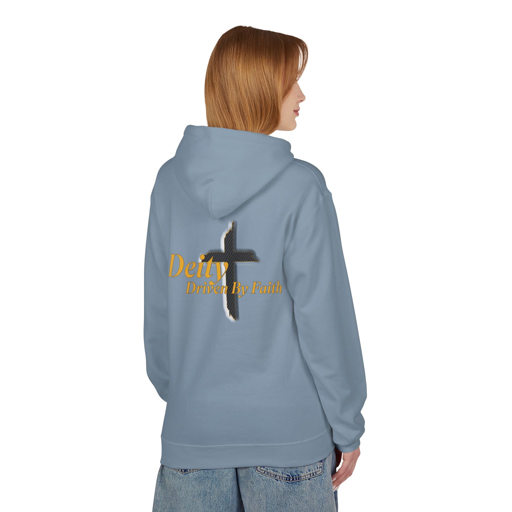 Driven By Faith Carbon Cross Hoodie