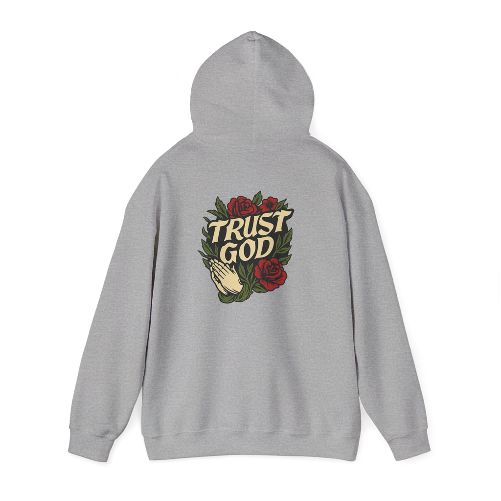 Trust God Rose Unisex Cotton Hoodie