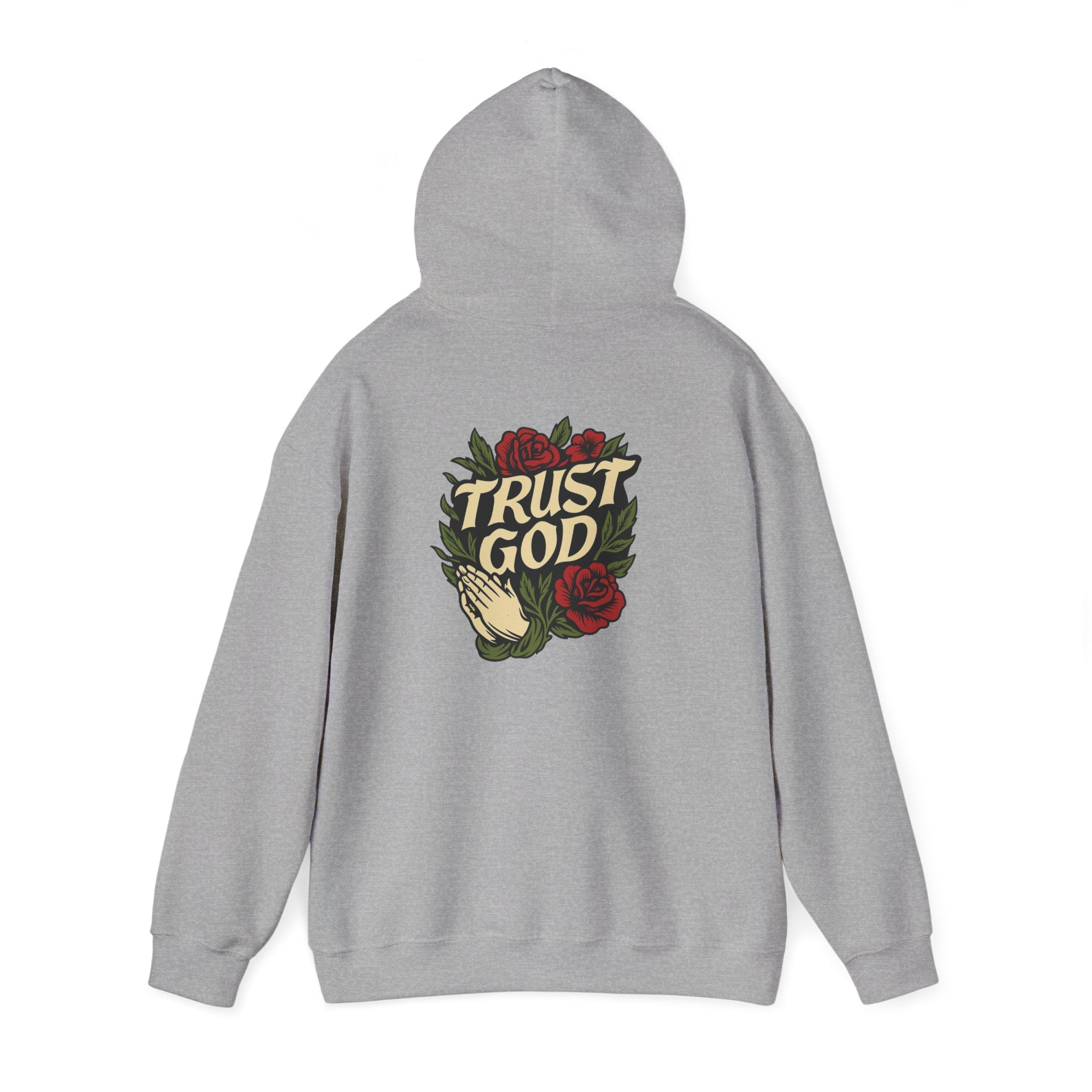 Trust God Rose Unisex Cotton Hoodie