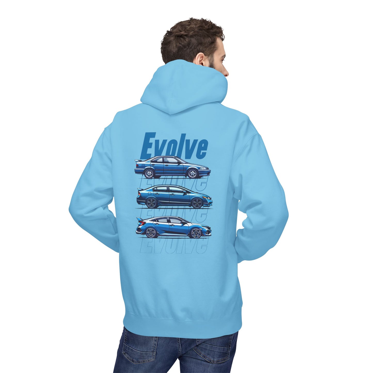 Evolve Blue Sport Cotton Hoodie