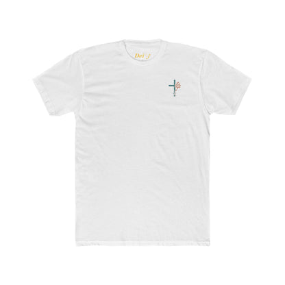 Isaiah 43:2 Ocean Themed Growth Cross Cotton Tee