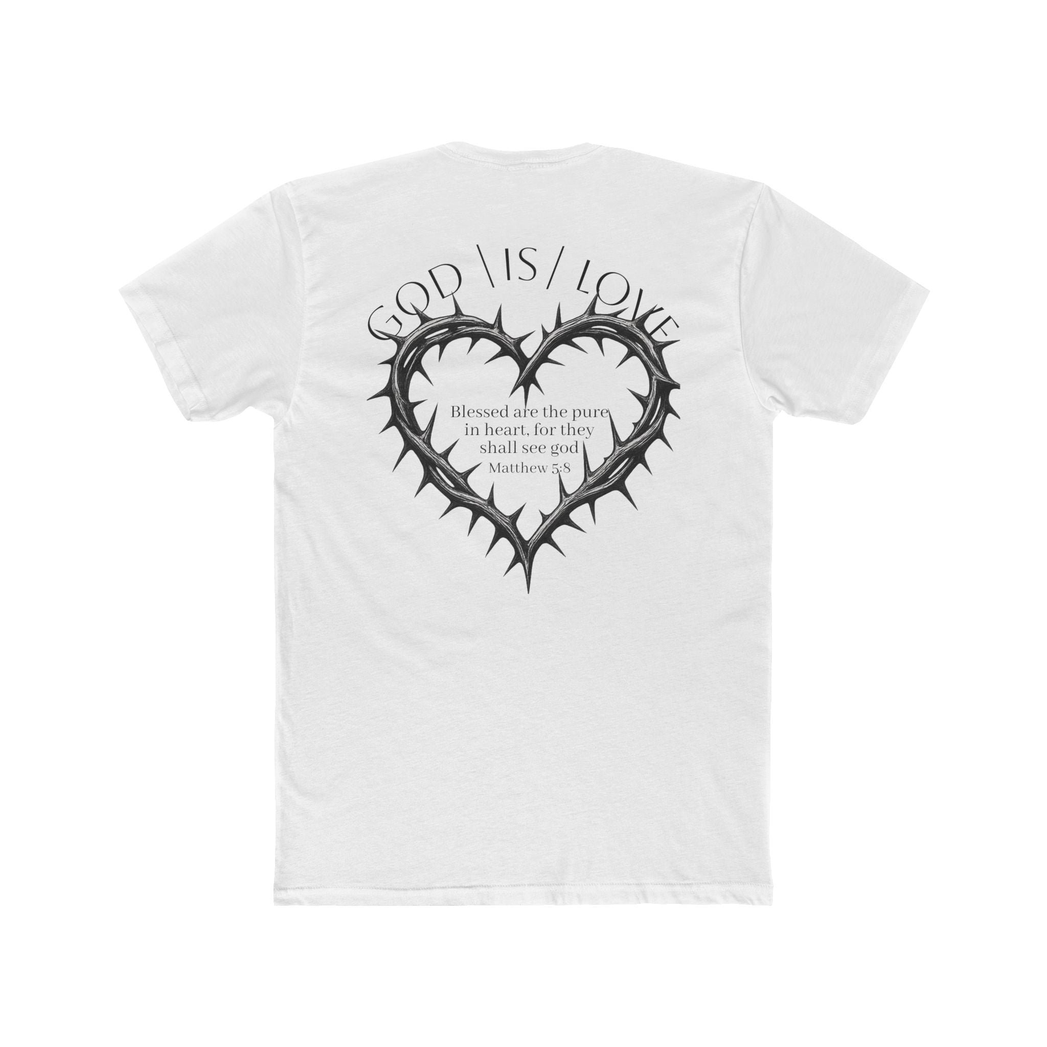 Matthew 5:8 Thorn Heart Cotton Tee