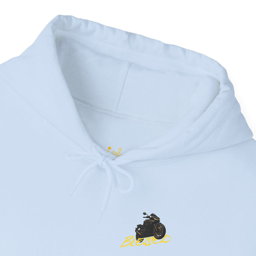 Blessed Motorcycle Heavy Cotton Hoodie