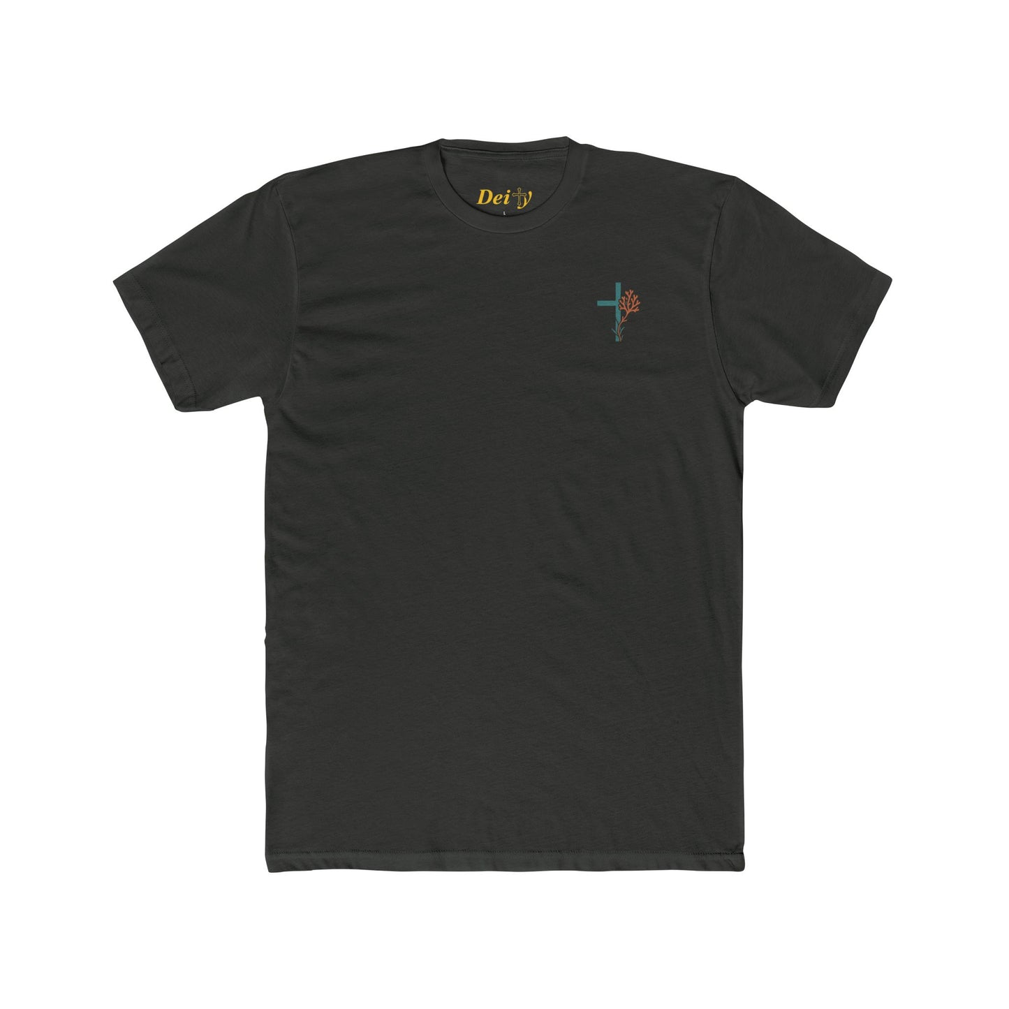 Isaiah 43:2 Ocean Themed Growth Cross Cotton Tee