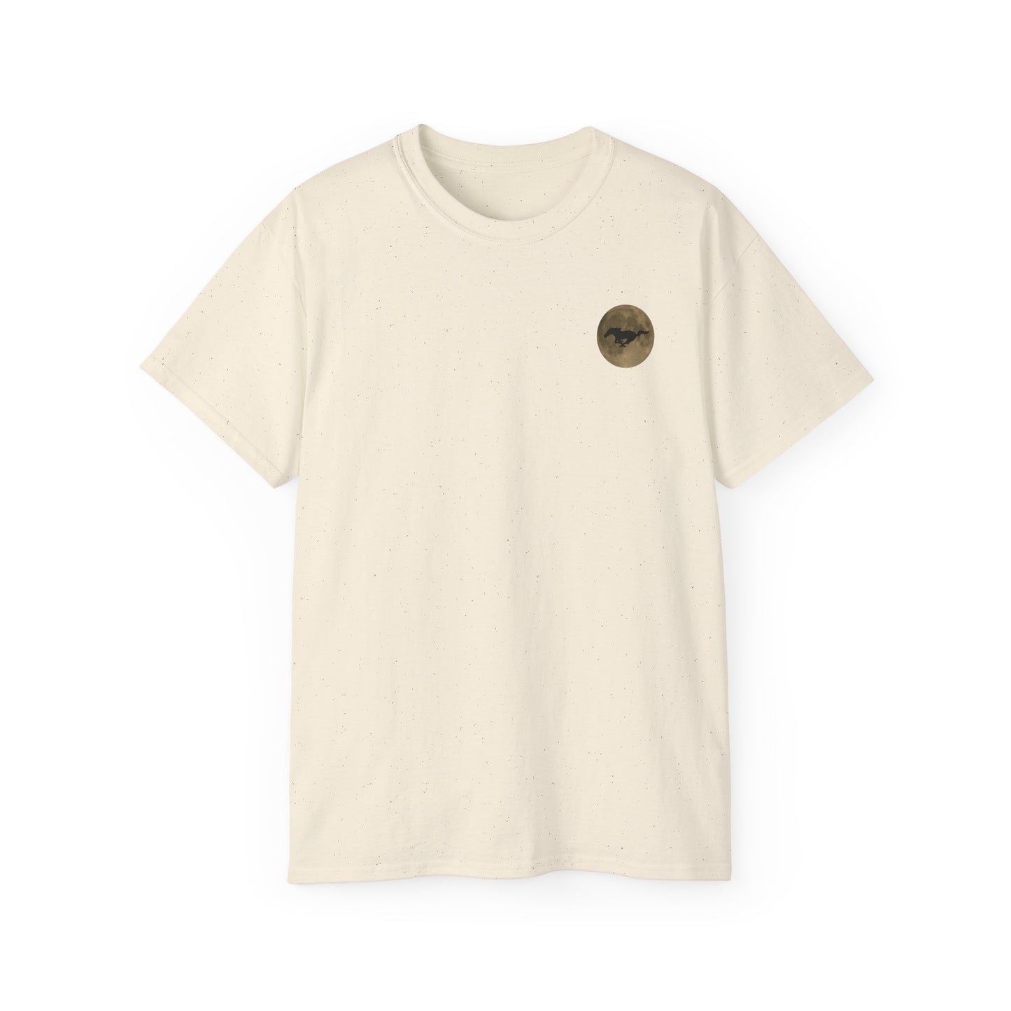 Unisex Cotton Mustang "Run Wild" Moon Car Tee