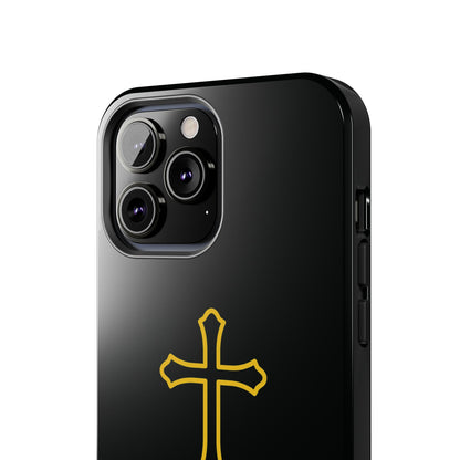 Black Always With Me Cross Phone Case