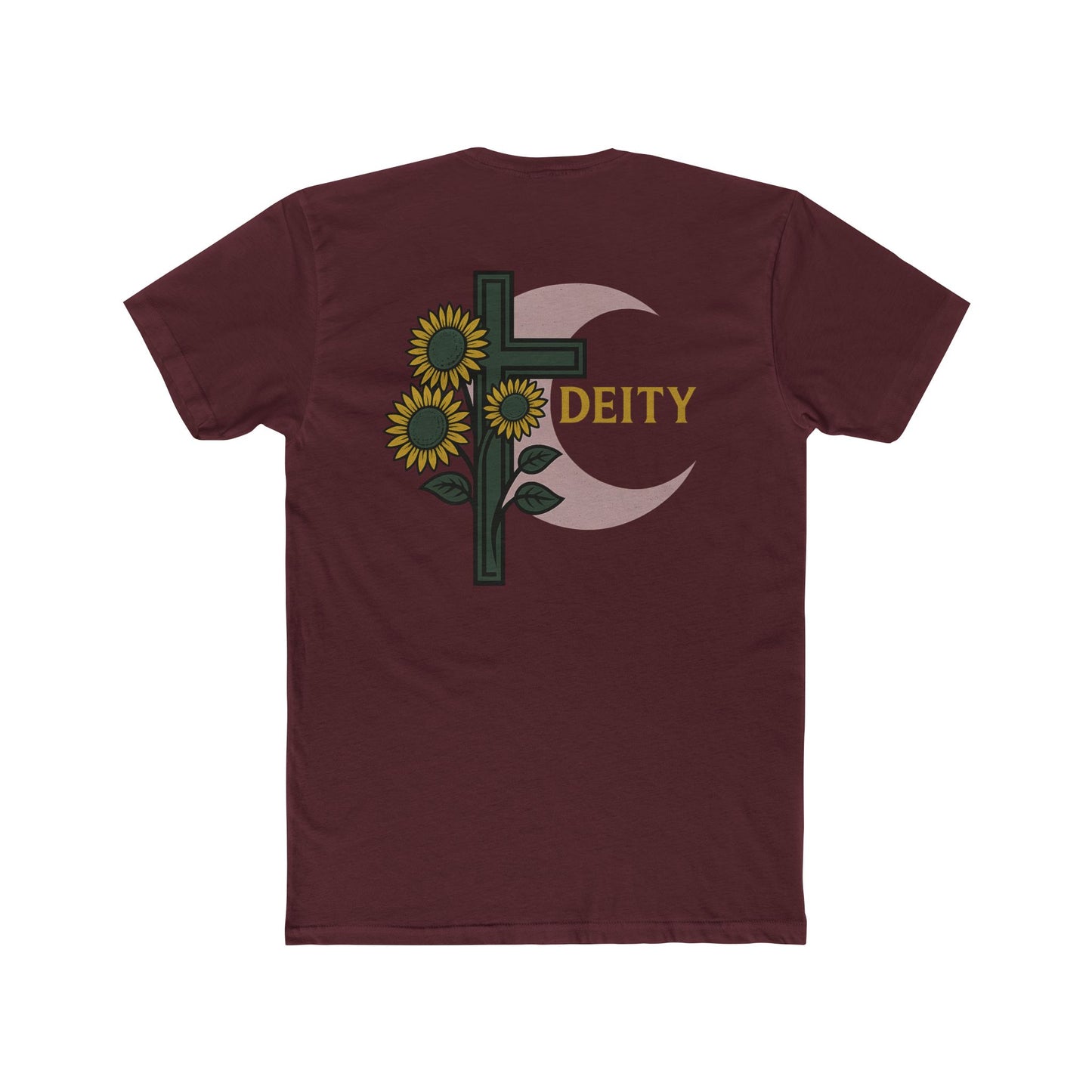 Sunflowers Moon Deity Unisex Cotton Tee