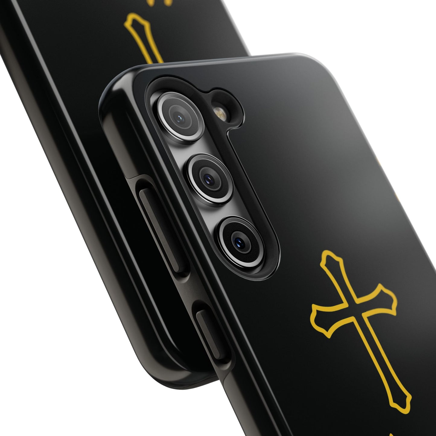 Black Always With Me Cross Phone Case