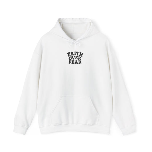 Faith Over Fear Psalm 34:4 Pastel Hoodie