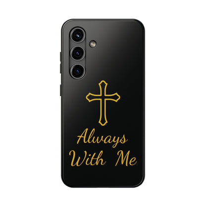 Black Always With Me Cross Phone Case