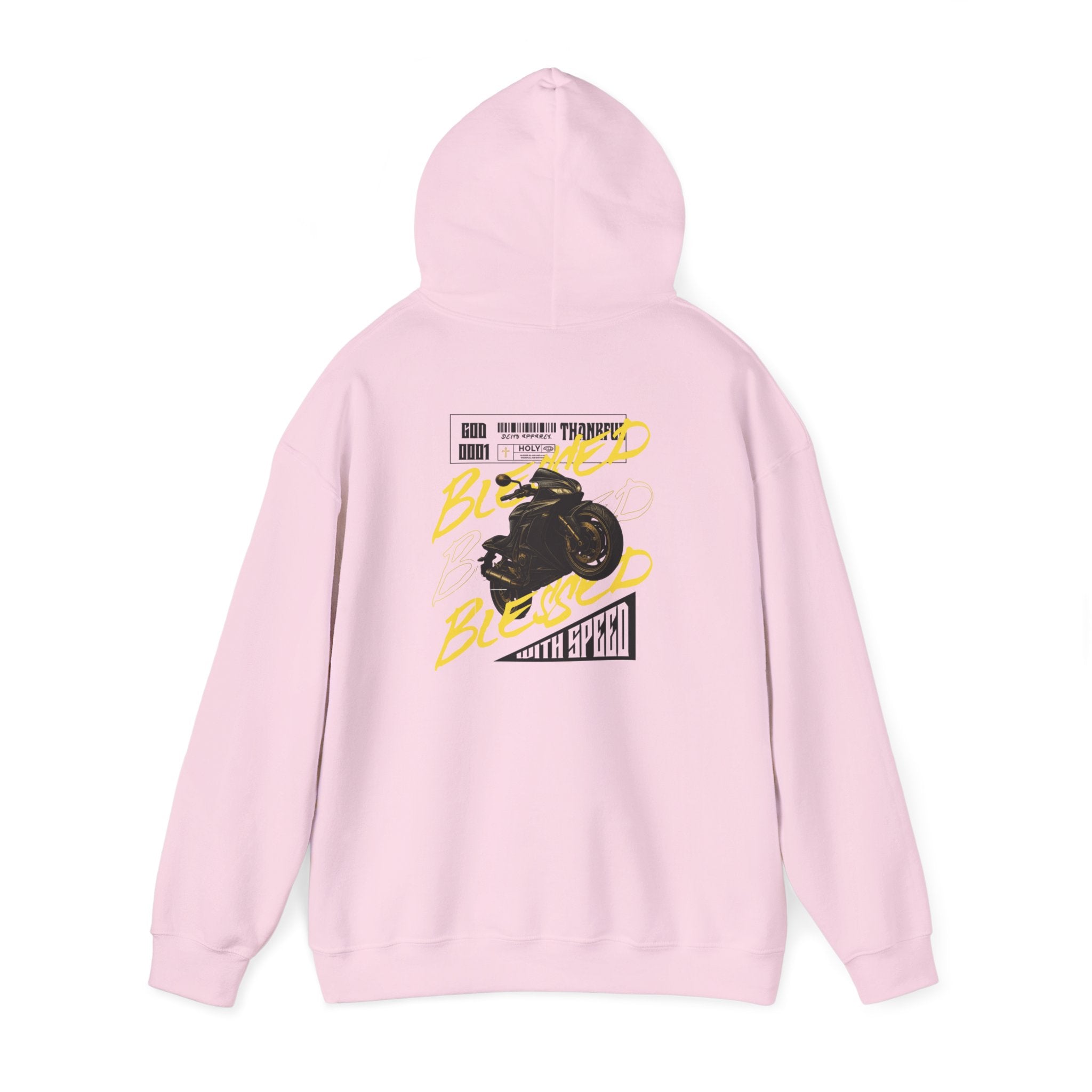 Blessed Motorcycle Heavy Cotton Hoodie