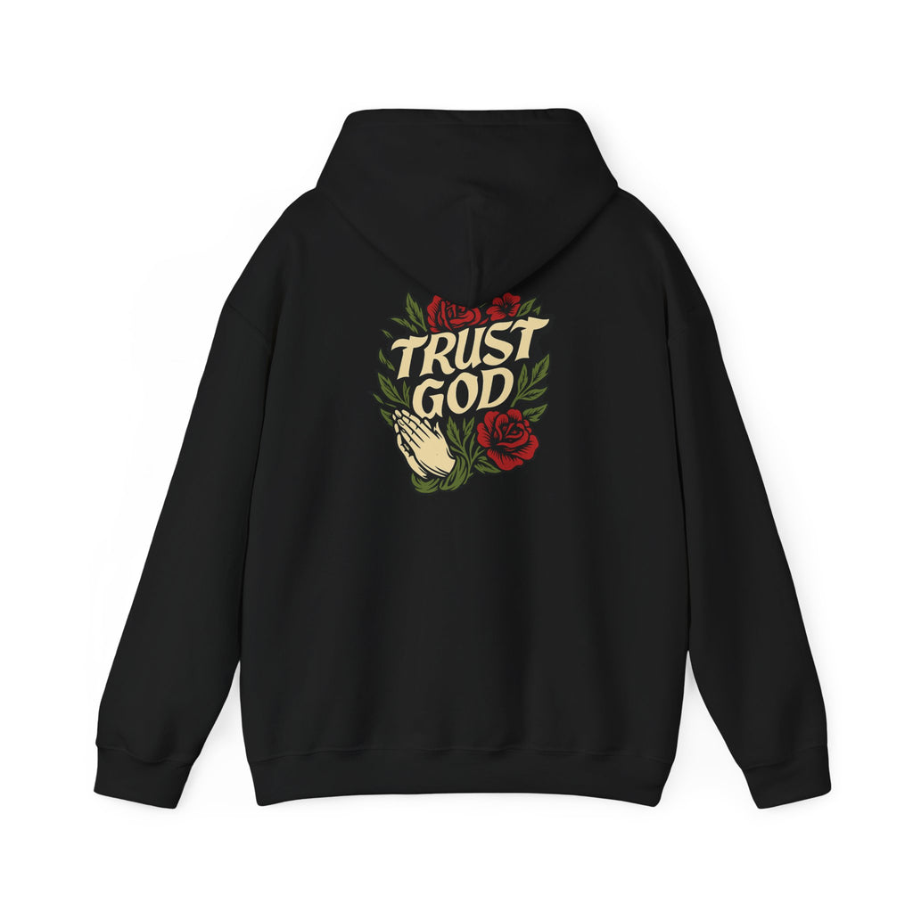 Trust God Rose Unisex Cotton Hoodie