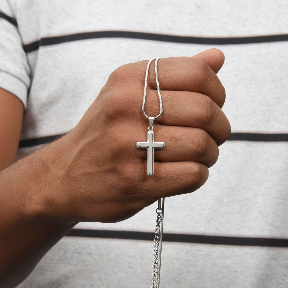 Simple Stainless Steel Cross Necklace