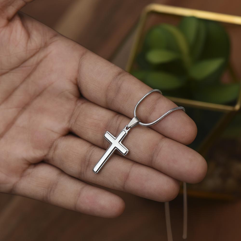 Simple Stainless Steel Cross Necklace